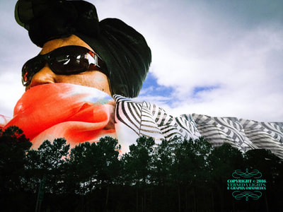 15. "Gullah Me: Hurricane Wings," by Verneda Lights. (2016). Digital photography, photo-collage, digital drawing and painting. 10 in x 7.5 in.